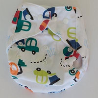Adorable cloth pocket diaper, trucks print! one size. No insert!