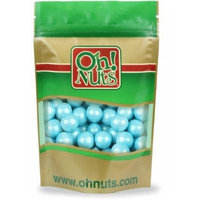 Shimmer Powder Blue Pearl 1 Inch Gumballs 2 Pound Bag - Oh! Nuts