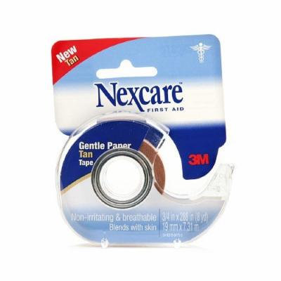 Nexcare Gentle Paper Tan Tape, 3/4 in x 288 in (8 yd.) 1 ea Pack of 6