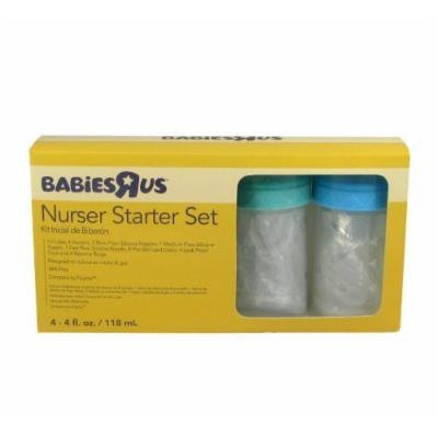 Babies R Us BPA Free 4 Oz. Disposable Baby Bottles 4 Piece Starter Set Compare to Playtex Nursers (Pack of 2)