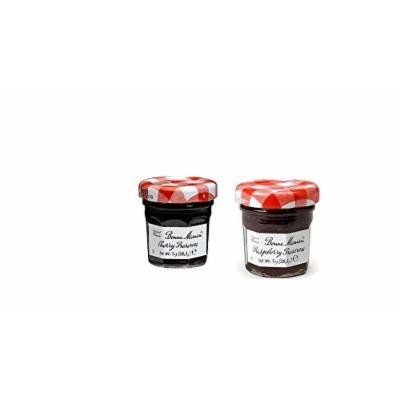 Bonne Maman Duo Mini Jars - 1 Oz X 30 Pcs (15 Cherry, 15 Raspberry)