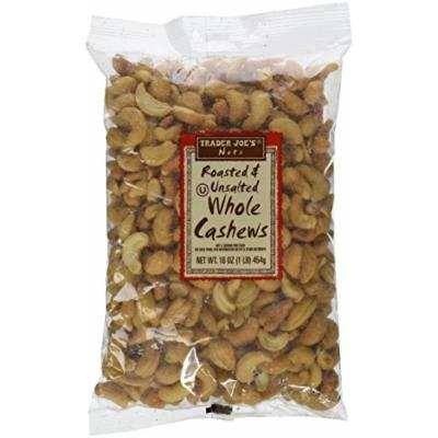Trader Joe's Roasted & Unsalted Whole Cashews 1lb