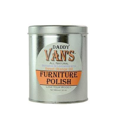Daddy Van's All Natural Beeswax & Lavender with Sweet Orange Oil Furniture Polish - 32 Ounce Economy Size