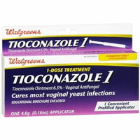 Walgreens Tioconazole 1 Vaginal Antifungal 1-Dose Treatment 6.5 oz