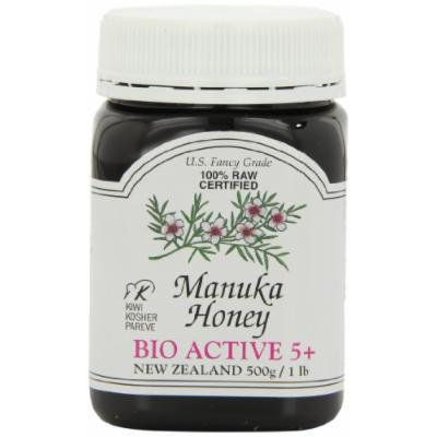 Manuka Honey Bio Active 5+, 500g/1 lb Jars (Pack of 2)