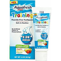 Aquafresh Training Toothpaste for Infants Apple Banana -- 1.5 oz Pack of 2