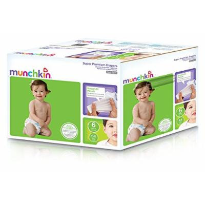 Munchkin Super Ultra Premium Diapers, Size 6, XX-Large, 64 Count