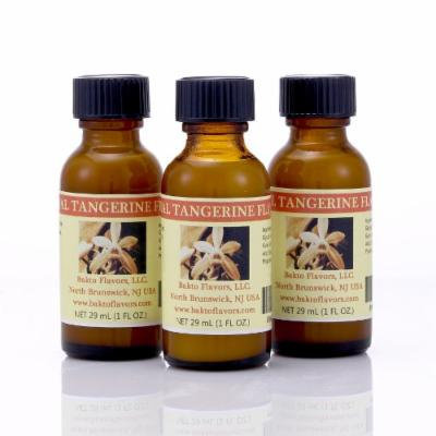 Bakto Flavors Natural Tangerine Flavor Emulsion - 1 FL OZ - Pack of 3