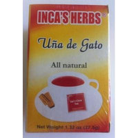 Inca's Herbs Uña De Gato (Cat's Claw Tea) 25 Tea Bags 1.32oz 16 Pack