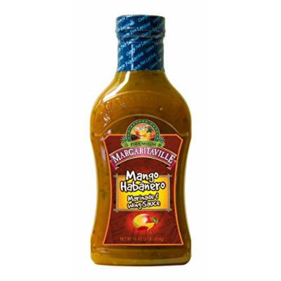 Margaritaville Marinade and Wing Sauce, Mango Habanero, 16 Ounce