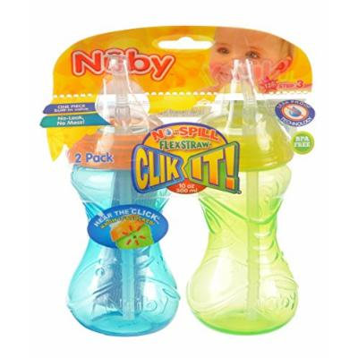 Nuby Grip n' Sip 2-Pack Straw Sippers - orange/multi, one size