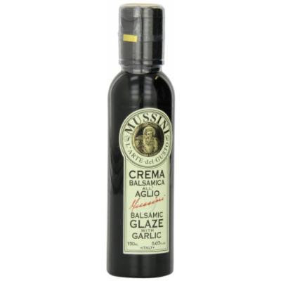 Mussini Crema, Aglio Balsamic Glaze with Garlic, 5.07-Ounce Bottles (Pack of 2)