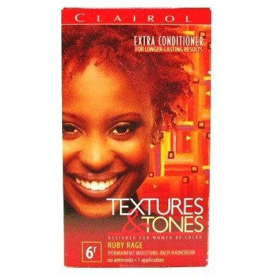 Clairol Text & Tone #6R Ruby Rage Kit (3-Pack) with Free Nail File