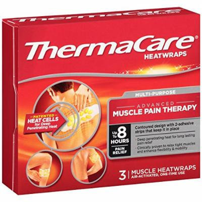 ThermaCare Pain Therapy Heat Wraps, Muscle, 3 Count