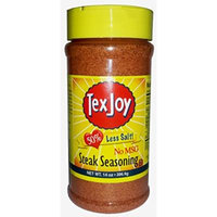 TexJoy Seasonings 4.75-16oz Containers (Pack of 3) (50% Less Salt & NO MSG Steak Seasoning 14oz)