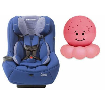 Maxi-Cosi Pria 70 Convertible Car Seat with Easy Clean Fabric and Pink Twilight On the Go Nightlight, Blue Base