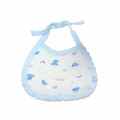 10 Pack Strong Water Absorption Baby Bibs (Blue)