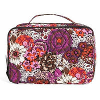 Gorgeous Vera Bradley Large Blush and Brush Makeup Case in Rosewood