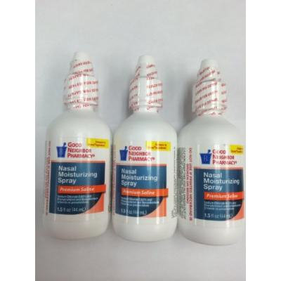 Good Neighbor Nasal Moisturizing Spray Premium Saline 1.5 Fl Oz Pack of 3