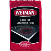 Weiman Cook Top Scrubbing Pads 3 Ct (Pack of 2)