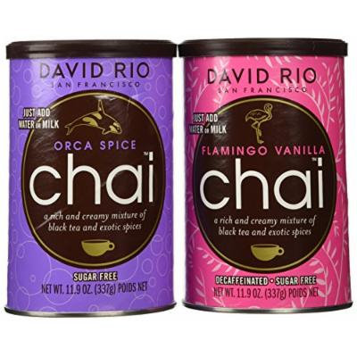 David Rio Chai Mix, Sugar Free 2 Caniser Variety Pack, 11.9 Oz
