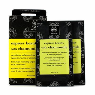 Apivita Express Beauty Face & Eye Cleansing Wipes with Chamomile 6x(5ml/0.16oz)