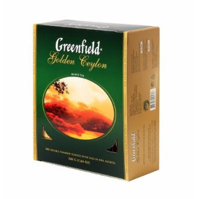 Greenfield Tea, Golden Ceylon, 100 Count