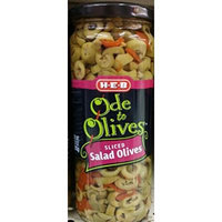 HEB Ode to Olives Sliced Salad Olives with Pimentos 10 Oz (Pack of 3)