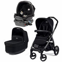 Peg Perego Book Pop Stroller with Peg Perego Primo Viaggio 4/35 Infant Car Seat (Onyx)