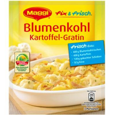 Maggi Fix & Fresh Cauliflower Potatoe Gratin (Blumenkohl Kartoffel-Gratin) (Pack of 4)