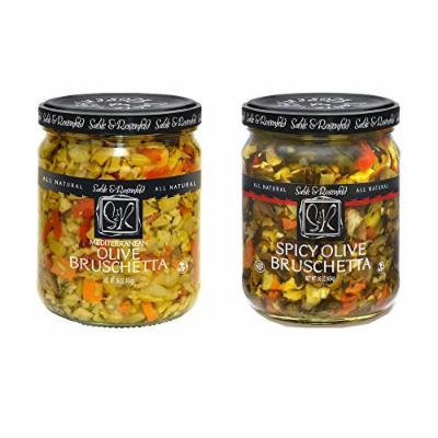 Sable & Rosenfeld Olive Bruschetta - Earth Kosher - Bruschetta Variety - 2 Pack (16 oz each)