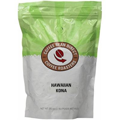 Coffee Bean Direct Hawaiian Kona Roasted Whole Bean Coffee, 1 Pound