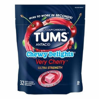 Tums Chewy Delights, Very Cherry 32 ea Pack of 4