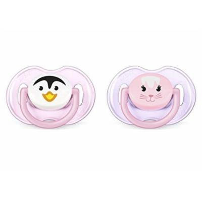 Avent Animal Classic Pacifiers 0-6m, Pink