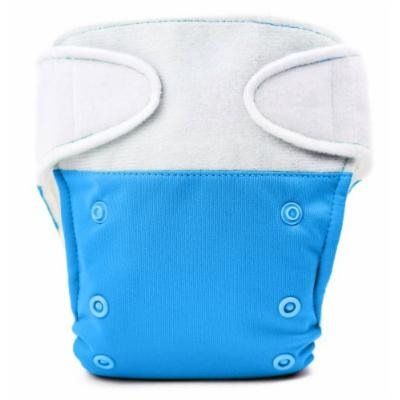 BabyKicks Basic Cloth Diaper Hook and Loop Closure, Azure