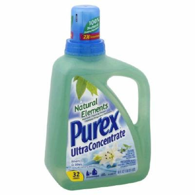 Purex Ultra Concentrate Natural Elements Laundry Detergent, Linen & Lilies 50oz.
