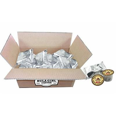 Hula Girl 100% Kona Coffee Single Serve cup K-Cup compatable 17 Pack