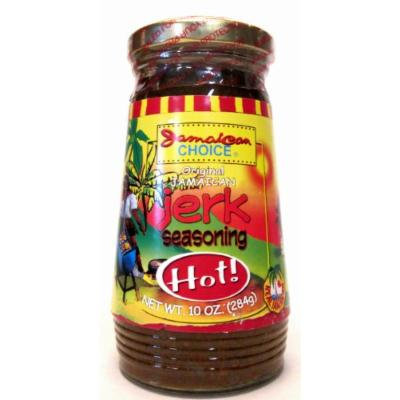 Jamaican Choice Original HOT Jamaican Jerk Seasoning (Pack of 2) 10 oz Jars