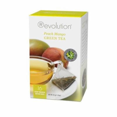 Revolution - Peach Mango Green Tea - 16 Bag (6 Pack)