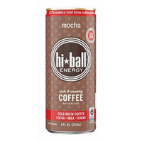 Hiball Energy Cold Brew Coffee Beverage, Mocha, 12 Count