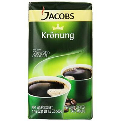 Jacobs Kronung Coffee, 17.6-Ounce Vacuum Packs (Pack of 3)