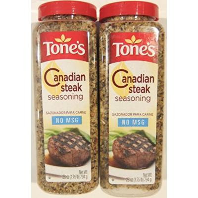 Tone's Canadian Steak Seasoning 28 Ounce Shaker (Pack of 2)