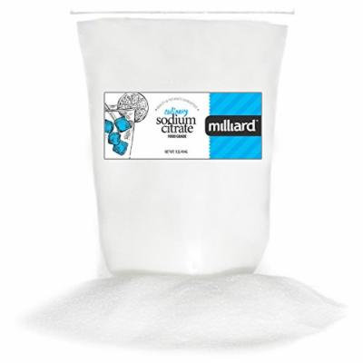 Milliard Sodium Citrate - Vegan, Gluten-Free, Non-GMO, Fine Crystalline Powder for Cheese Sauce, Spherification, and More - 1 Pound
