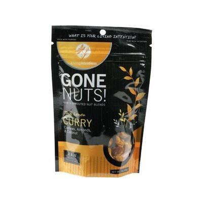 Living Intentions: Gone Nuts Thai Curry Cashews Almonds & Coconut 3 Oz (12 Pack)