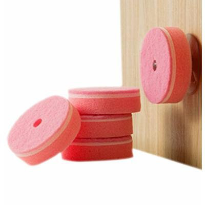 Sealike Double Sided Cleaner Scouring Sponge Pad with Suction Cup Set of 5 with Stylus(Pink)