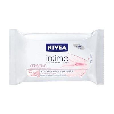 NIVEA Sensitive Feminine Wipes with Lactic Acid & Aloe