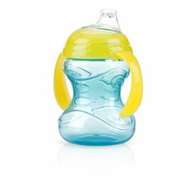 Nuby No-Spill Clik-It Cup with 2 Handle, 4 Months Plus, Aqua