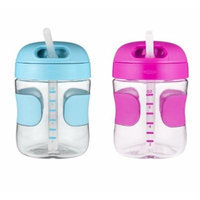 OXO Tot 7 oz Straw Cup, 2 Pack - Aqua/Pink
