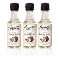 Amoretti Premium Coconut Cream Syrups 50ml 3 Pack
