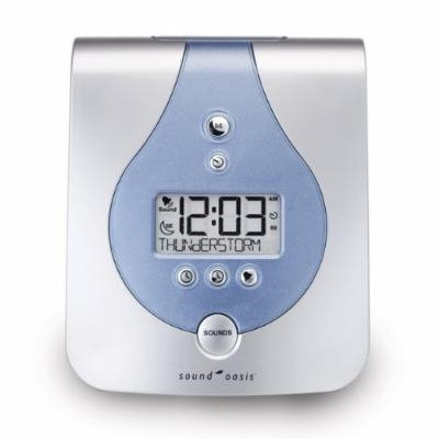 Sound Oasis Sleep Sound Therapy System S-650-02 -Tinnitus Relief 36 sounds Clock